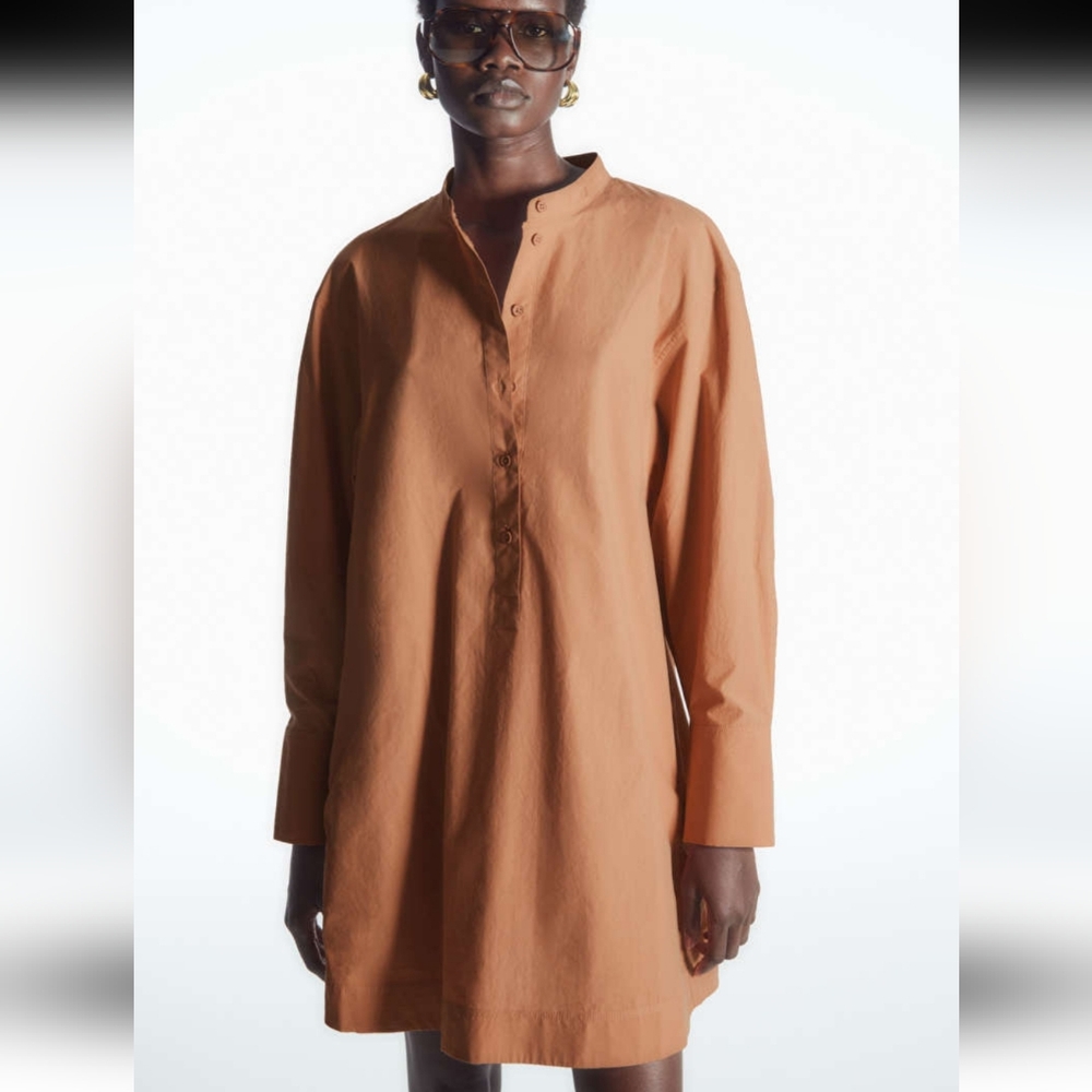 COS Mini Dress in Warm Tan